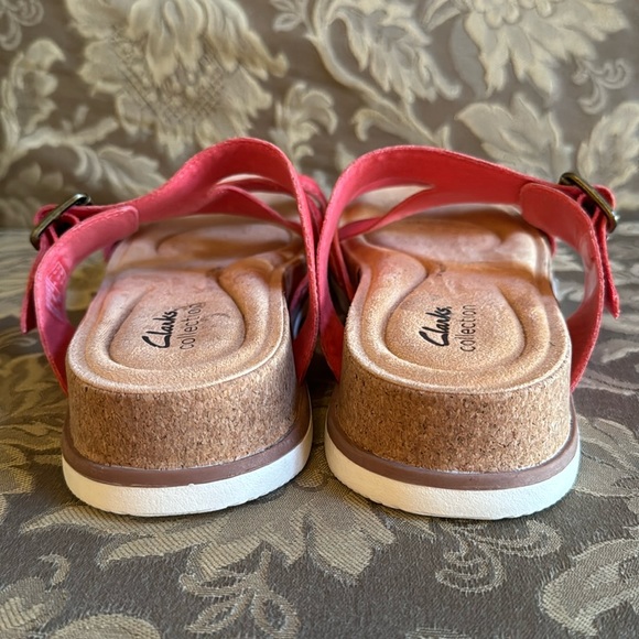 Clark’s BRYNN HOPE Coral Memory Foam sandals Women Sz 8.5 M - Picture 4 of 11